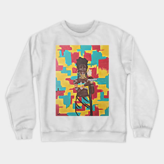 Warrior queen Crewneck Sweatshirt by voodookid272